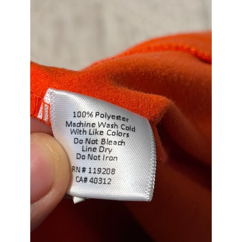 Mitchell & Ness Track Jacket Mens 2XL Orange Philadelphia Flyers NHL Full Zip